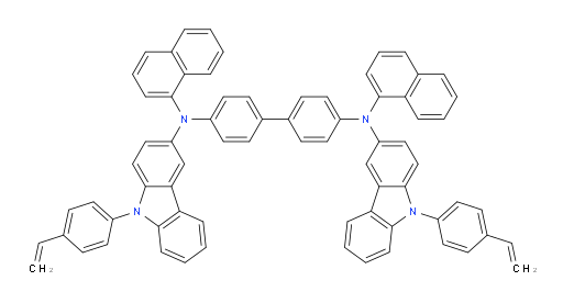 N4,N4'-di(naphthalen-1-yl)-N4,N4'-bis(9-(4-vinylphenyl)-9H-carbazol-3-yl)-[1,1'-biphenyl]-4,4'-diamine
