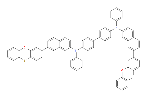 N4,N4'-bis(7-(phenoxathiin-3-yl)naphthalen-2-yl)-N4,N4'-diphenyl-[1,1'-biphenyl]-4,4'-diamine
