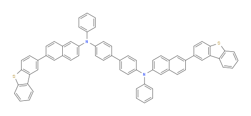 N4,N4'-bis(6-(dibenzo[b,d]thiophen-2-yl)naphthalen-2-yl)-N4,N4'-diphenyl-[1,1'-biphenyl]-4,4'-diamine