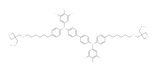 N4,N4'-bis(4-(6-((3-ethyloxetan-3-yl)methoxy)hexyl)phenyl)-N4,N4'-bis(3,4,5-trifluorophenyl)-[1,1'-biphenyl]-4,4'-diamine