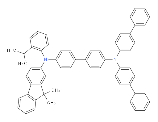 N4,N4-di([1,1'-biphenyl]-4-yl)-N4'-(9,9-dimethyl-9H-fluoren-2-yl)-N4'-(2-isopropylphenyl)-[1,1'-biphenyl]-4,4'-diamine