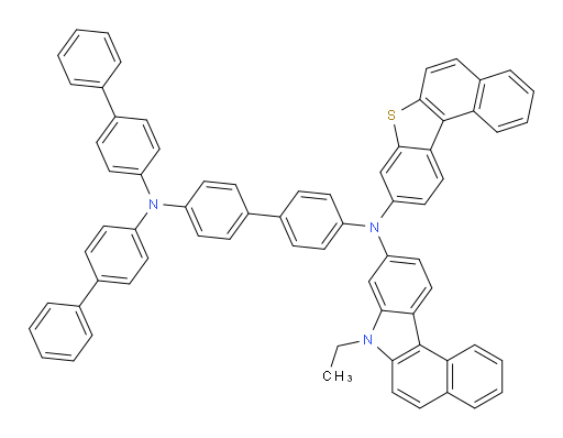 N4,N4-di([1,1'-biphenyl]-4-yl)-N4'-(benzo[b]naphtho[1,2-d]thiophen-9-yl)-N4'-(7-ethyl-7H-benzo[c]carbazol-9-yl)-[1,1'-biphenyl]-4,4'-diamine