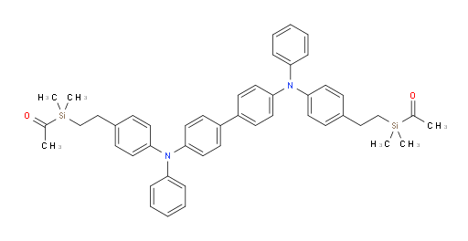 1,1'-(((([1,1'-biphenyl]-4,4'-diylbis(phenylazanediyl))bis(4,1-phenylene))bis(ethane-2,1-diyl))bis(dimethylsilanediyl))diethanone