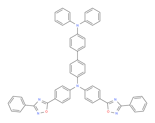 N4,N4-diphenyl-N4',N4'-bis(4-(3-phenyl-1,2,4-oxadiazol-5-yl)phenyl)-[1,1'-biphenyl]-4,4'-diamine