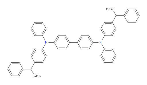 N4,N4'-diphenyl-N4,N4'-bis(4-(1-phenylethyl)phenyl)-[1,1'-biphenyl]-4,4'-diamine