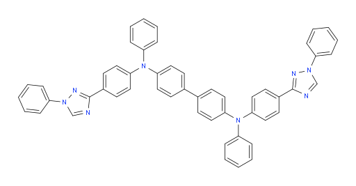 N4,N4'-diphenyl-N4,N4'-bis(4-(1-phenyl-1H-1,2,4-triazol-3-yl)phenyl)-[1,1'-biphenyl]-4,4'-diamine