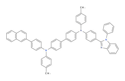 N4-(4-(naphthalen-2-yl)phenyl)-N4'-(4-(1-phenyl-1H-benzo[d]imidazol-2-yl)phenyl)-N4,N4'-di-p-tolyl-[1,1'-biphenyl]-4,4'-diamine