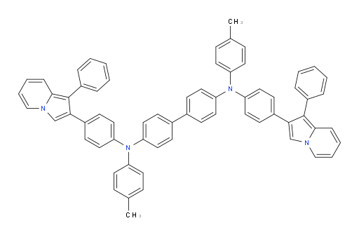 N4,N4'-bis(4-(1-phenylindolizin-2-yl)phenyl)-N4,N4'-di-p-tolyl-[1,1'-biphenyl]-4,4'-diamine