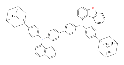 N4,N4'-bis(4-(adamantan-1-yl)phenyl)-N4-(dibenzo[b,d]furan-1-yl)-N4'-(naphthalen-1-yl)-[1,1'-biphenyl]-4,4'-diamine