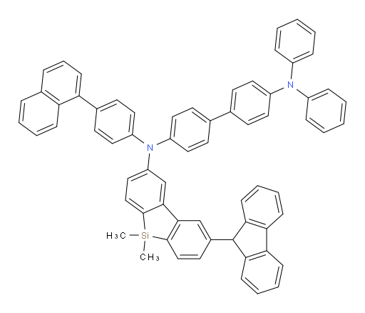 N4-(8-(9H-fluoren-9-yl)-5,5-dimethyl-5H-dibenzo[b,d]silol-2-yl)-N4-(4-(naphthalen-1-yl)phenyl)-N4',N4'-diphenyl-[1,1'-biphenyl]-4,4'-diamine