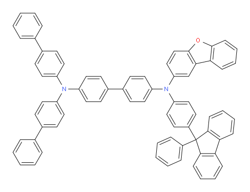 N4,N4-di([1,1'-biphenyl]-4-yl)-N4'-(dibenzo[b,d]furan-2-yl)-N4'-(4-(9-phenyl-9H-fluoren-9-yl)phenyl)-[1,1'-biphenyl]-4,4'-diamine
