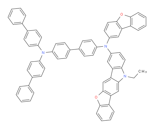 N4,N4-di([1,1'-biphenyl]-4-yl)-N4'-(dibenzo[b,d]furan-2-yl)-N4'-(11-ethyl-11H-benzofuro[3,2-b]carbazol-8-yl)-[1,1'-biphenyl]-4,4'-diamine