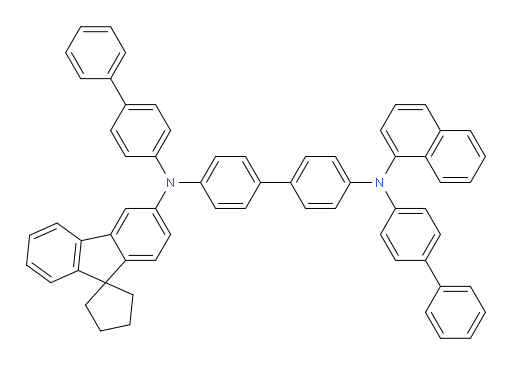N4,N4'-di([1,1'-biphenyl]-4-yl)-N4-(naphthalen-1-yl)-N4'-(spiro[cyclopentane-1,9'-fluoren]-3'-yl)-[1,1'-biphenyl]-4,4'-diamine