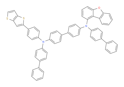 N4,N4'-di([1,1'-biphenyl]-4-yl)-N4-(dibenzo[b,d]furan-1-yl)-N4'-(4-(thieno[3,2-b]thiophen-2-yl)phenyl)-[1,1'-biphenyl]-4,4'-diamine