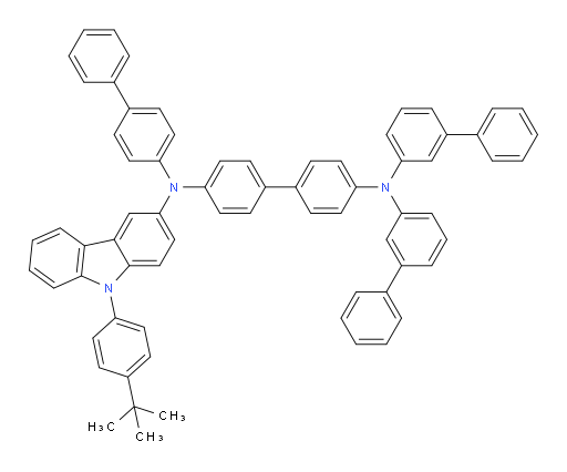 N4,N4-di([1,1'-biphenyl]-3-yl)-N4'-([1,1'-biphenyl]-4-yl)-N4'-(9-(4-(tert-butyl)phenyl)-9H-carbazol-3-yl)-[1,1'-biphenyl]-4,4'-diamine