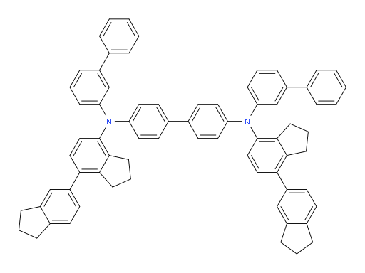 N4,N4'-di([1,1'-biphenyl]-3-yl)-N4,N4'-bis(2,2',3,3'-tetrahydro-1H,1'H-[4,5'-biinden]-7-yl)-[1,1'-biphenyl]-4,4'-diamine