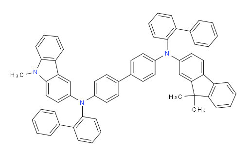 N4,N4'-di([1,1'-biphenyl]-2-yl)-N4-(9,9-dimethyl-9H-fluoren-2-yl)-N4'-(9-methyl-9H-carbazol-3-yl)-[1,1'-biphenyl]-4,4'-diamine