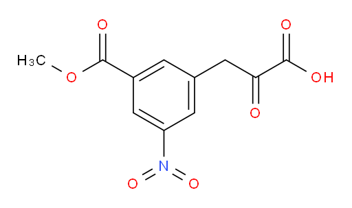 3-(3-(methoxycarbonyl)-5-nitrophenyl)-2-oxopropanoic acid
