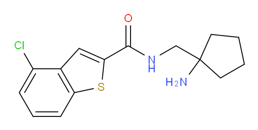 N-((1-aminocyclopentyl)methyl)-4-chlorobenzo[b]thiophene-2-carboxamide