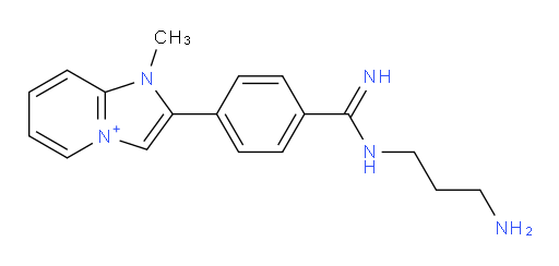 2-(4-(N-(3-aminopropyl)carbamimidoyl)phenyl)-1-methyl-1H-imidazo[1,2-a]pyridin-4-ium