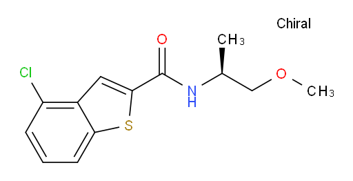 (S)-4-chloro-N-(1-methoxypropan-2-yl)benzo[b]thiophene-2-carboxamide