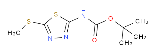 tert-butyl (5-(methylthio)-1,3,4-thiadiazol-2-yl)carbamate