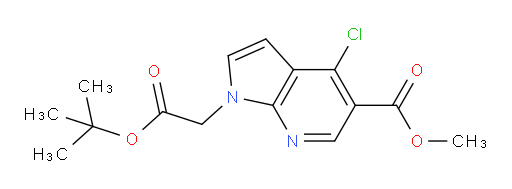 methyl 1-(2-(tert-butoxy)-2-oxoethyl)-4-chloro-1H-pyrrolo[2,3-b]pyridine-5-carboxylate