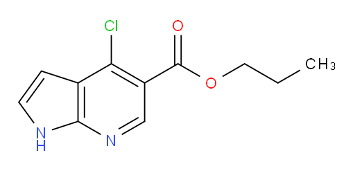 propyl 4-chloro-1H-pyrrolo[2,3-b]pyridine-5-carboxylate