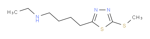 N-ethyl-4-(5-(methylthio)-1,3,4-thiadiazol-2-yl)butan-1-amine