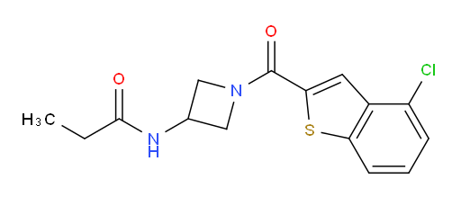 N-(1-(4-chlorobenzo[b]thiophene-2-carbonyl)azetidin-3-yl)propionamide