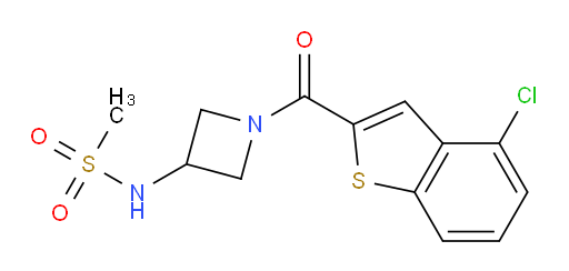 N-(1-(4-chlorobenzo[b]thiophene-2-carbonyl)azetidin-3-yl)methanesulfonamide
