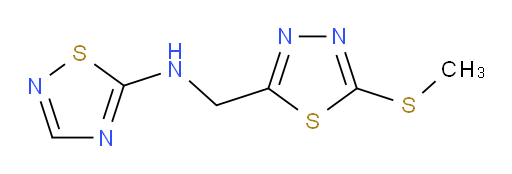 N-((5-(methylthio)-1,3,4-thiadiazol-2-yl)methyl)-1,2,4-thiadiazol-5-amine