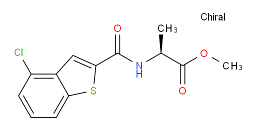 (S)-methyl 2-(4-chlorobenzo[b]thiophene-2-carboxamido)propanoate