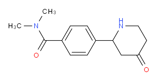 N,N-dimethyl-4-(4-oxopiperidin-2-yl)benzamide
