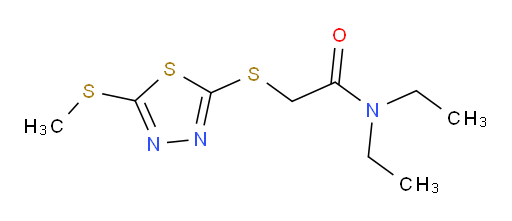 N,N-diethyl-2-((5-(methylthio)-1,3,4-thiadiazol-2-yl)thio)acetamide