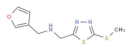 1-(furan-3-yl)-N-((5-(methylthio)-1,3,4-thiadiazol-2-yl)methyl)methanamine