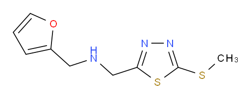 1-(furan-2-yl)-N-((5-(methylthio)-1,3,4-thiadiazol-2-yl)methyl)methanamine
