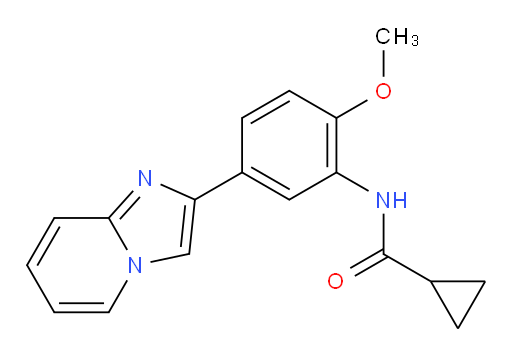 N-(5-(imidazo[1,2-a]pyridin-2-yl)-2-methoxyphenyl)cyclopropanecarboxamide