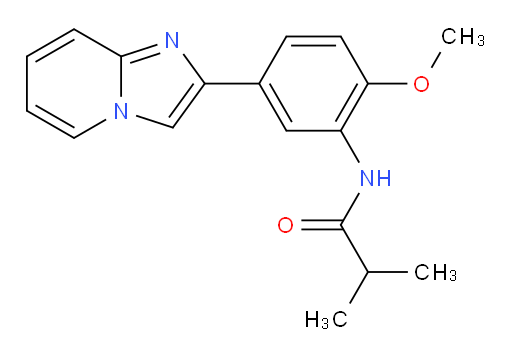 N-(5-(imidazo[1,2-a]pyridin-2-yl)-2-methoxyphenyl)isobutyramide