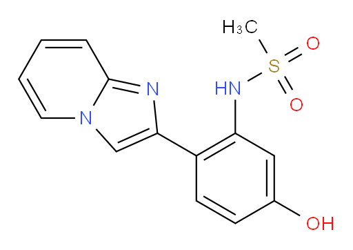 N-(5-hydroxy-2-(imidazo[1,2-a]pyridin-2-yl)phenyl)methanesulfonamide