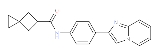 N-(4-(imidazo[1,2-a]pyridin-2-yl)phenyl)spiro[2.3]hexane-5-carboxamide