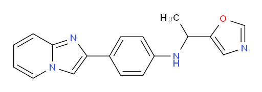 4-(imidazo[1,2-a]pyridin-2-yl)-N-(1-(oxazol-5-yl)ethyl)aniline