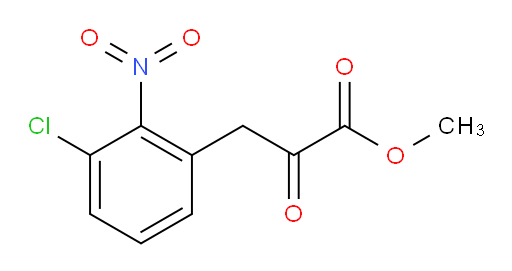 methyl 3-(3-chloro-2-nitrophenyl)-2-oxopropanoate