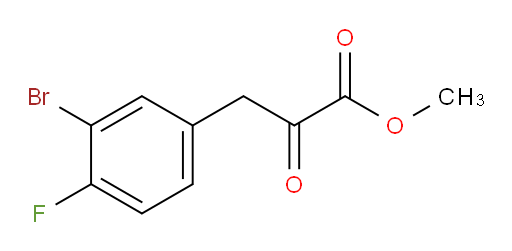methyl 3-(3-bromo-4-fluorophenyl)-2-oxopropanoate