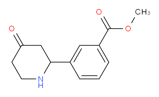 methyl 3-(4-oxopiperidin-2-yl)benzoate