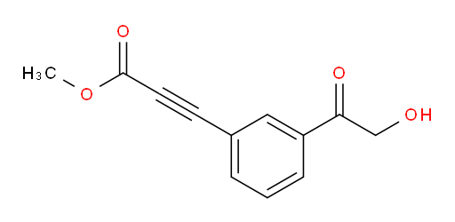 methyl 3-(3-(2-hydroxyacetyl)phenyl)propiolate