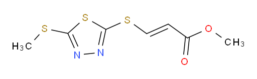(E)-methyl 3-((5-(methylthio)-1,3,4-thiadiazol-2-yl)thio)acrylate