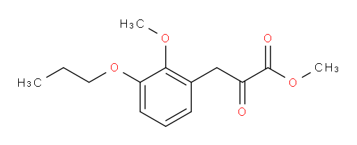 methyl 3-(2-methoxy-3-propoxyphenyl)-2-oxopropanoate