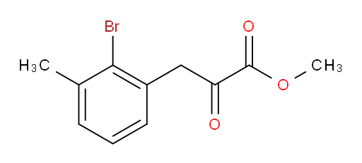 methyl 3-(2-bromo-3-methylphenyl)-2-oxopropanoate