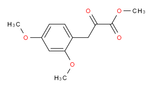 methyl 3-(2,4-dimethoxyphenyl)-2-oxopropanoate